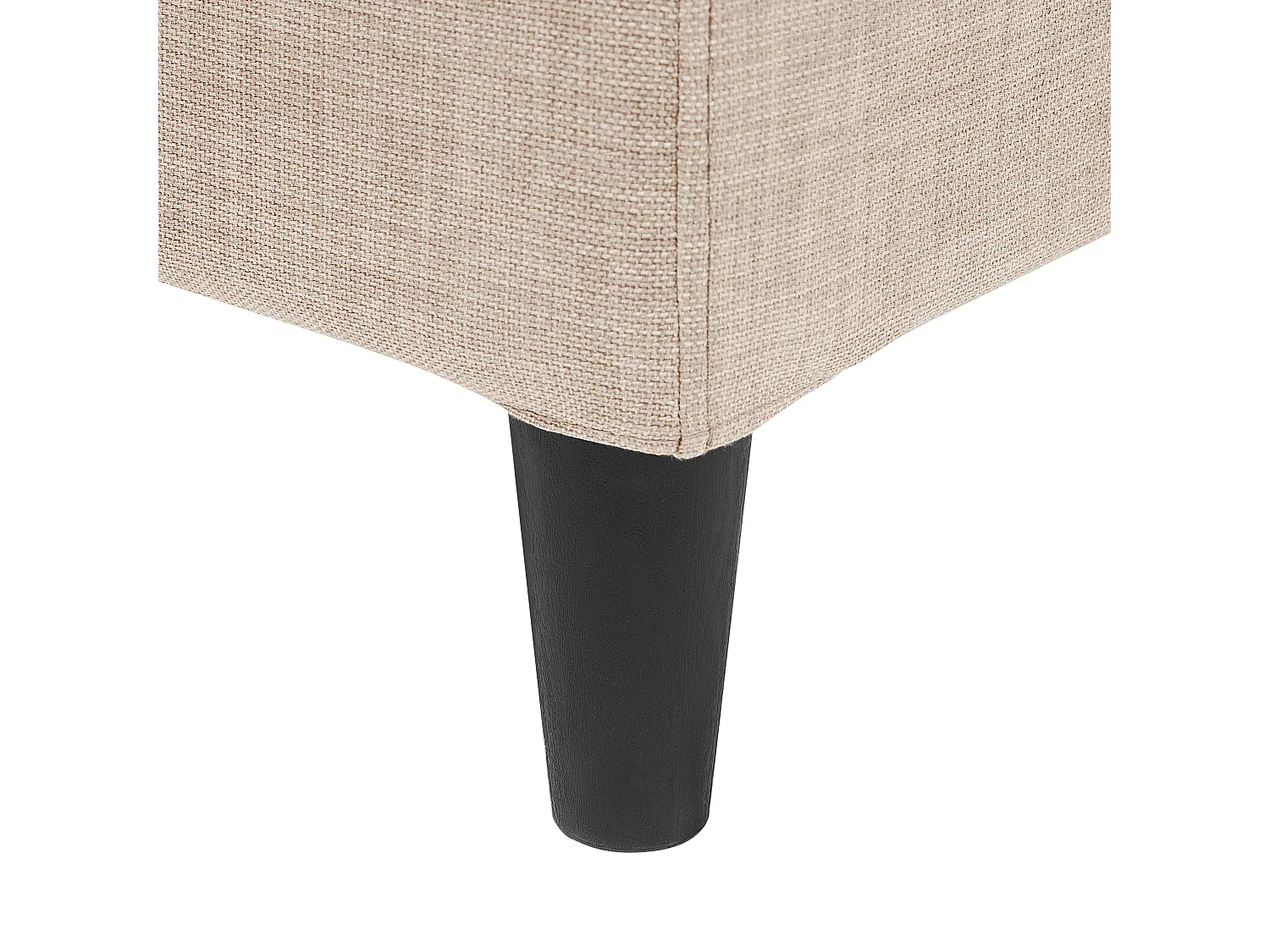 Lit avec sommier Tissu FITOU 180 x 200 cm Beige