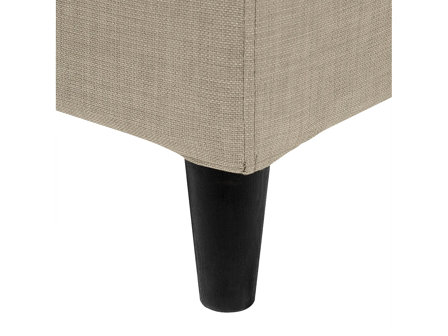 Lit avec sommier Tissu FITOU 180 x 200 cm Beige