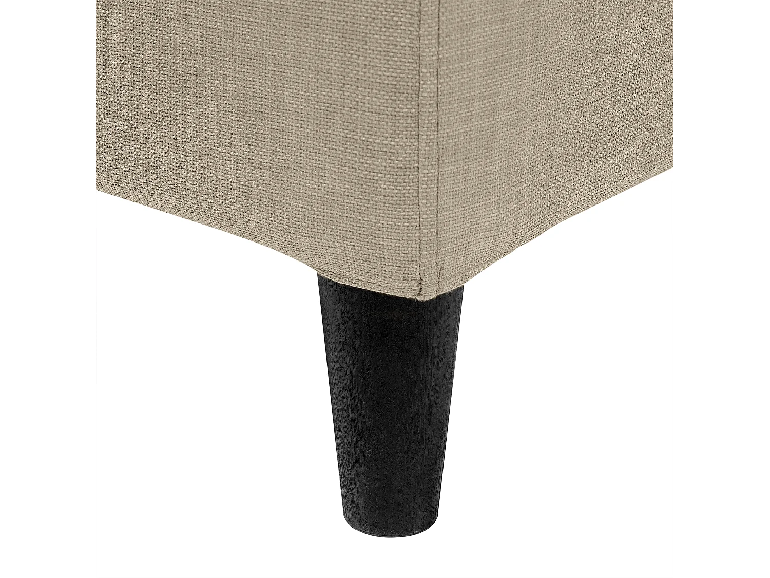 Lit avec sommier Tissu FITOU 180 x 200 cm Beige