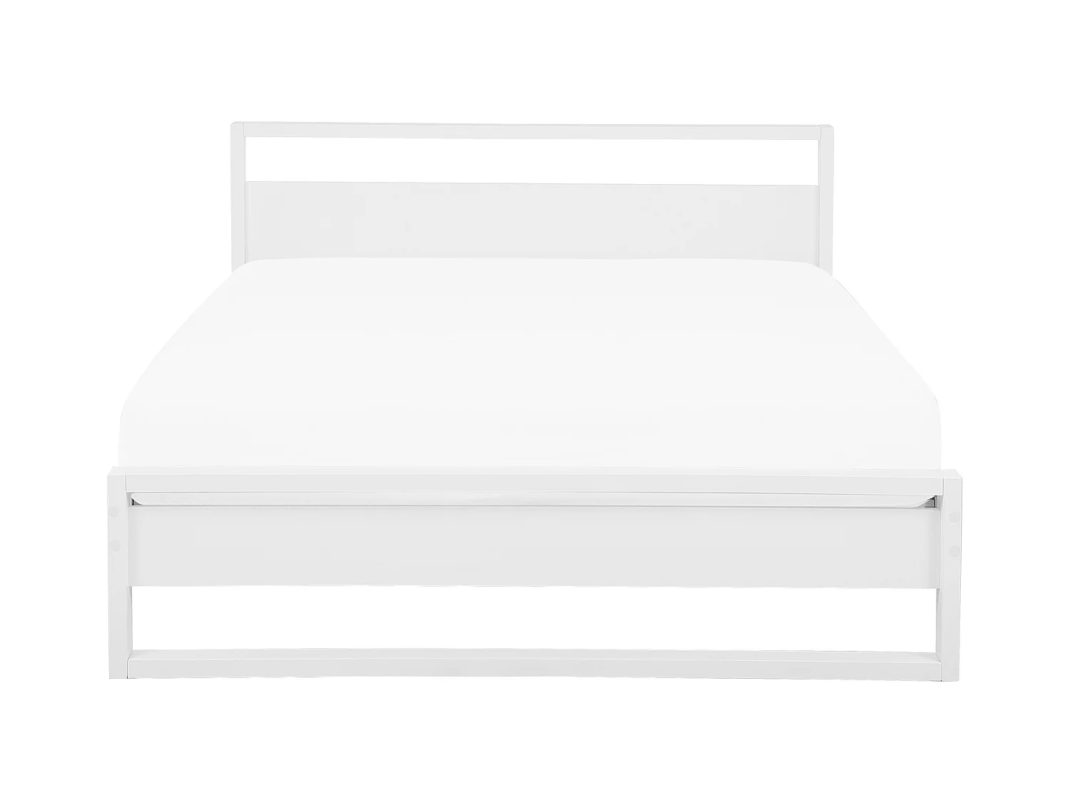 Lit avec sommier Bois de pin GIULIA 180 x 200 cm Blanc