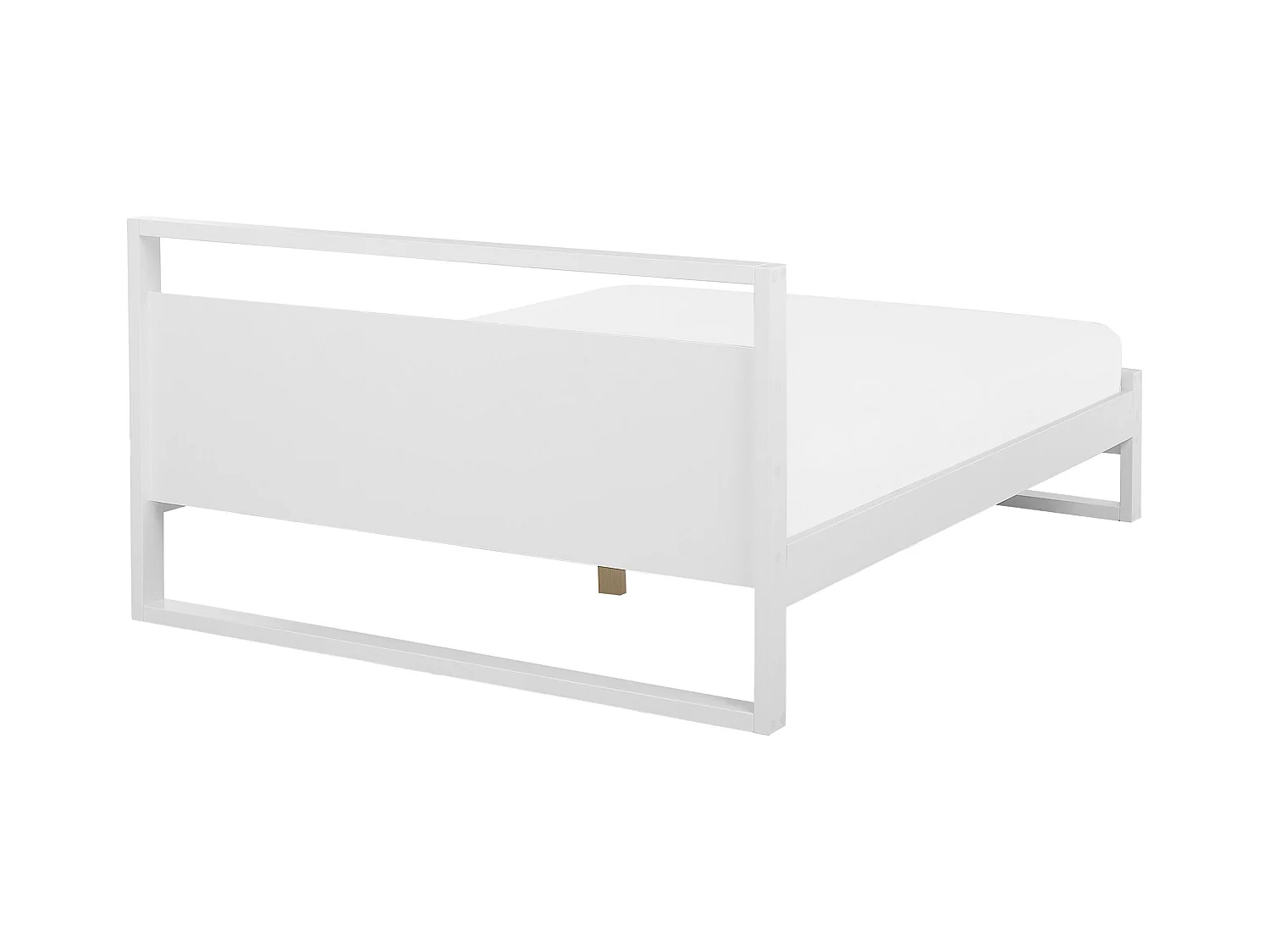 Lit avec sommier Bois de pin GIULIA 180 x 200 cm Blanc