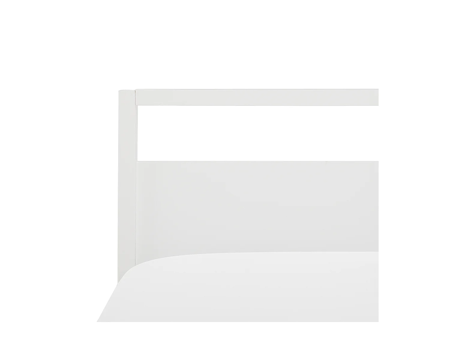 Lit avec sommier Bois de pin GIULIA 180 x 200 cm Blanc