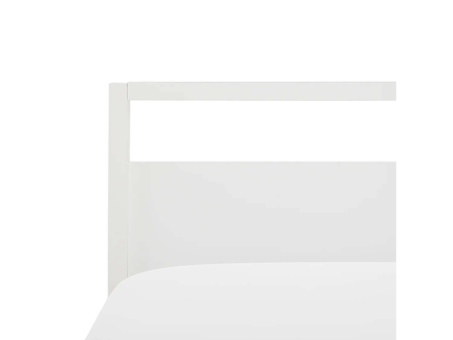 Lit avec sommier Bois de pin GIULIA 180 x 200 cm Blanc