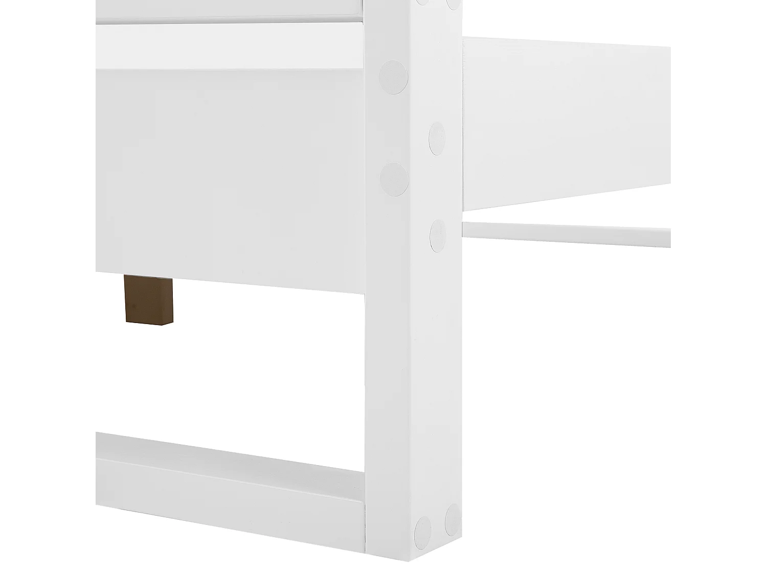 Lit avec sommier Bois de pin GIULIA 180 x 200 cm Blanc