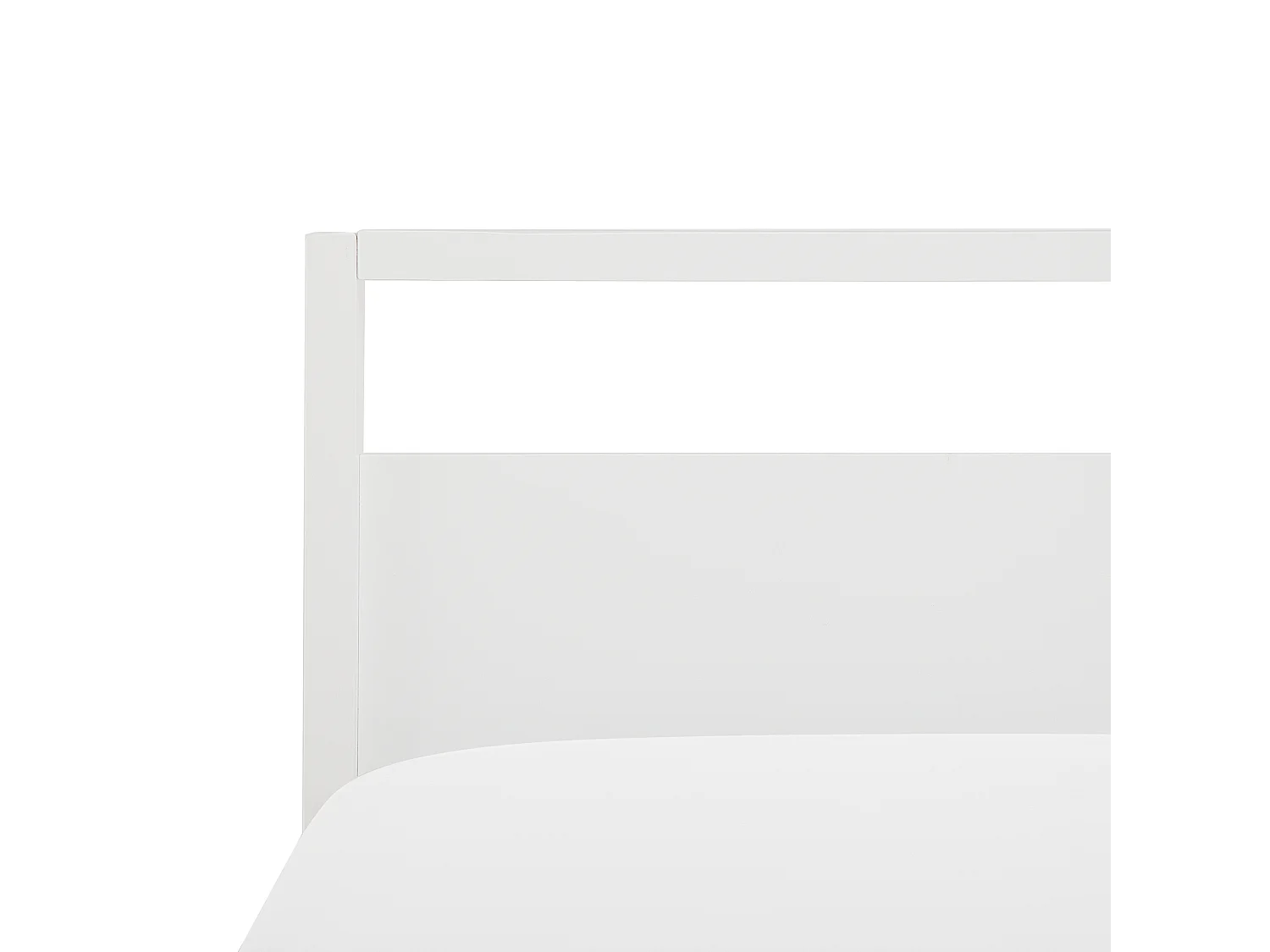 Modernes Bett aus Holz in Weiß mit Lattenrost 180 x 200 cm Giulia