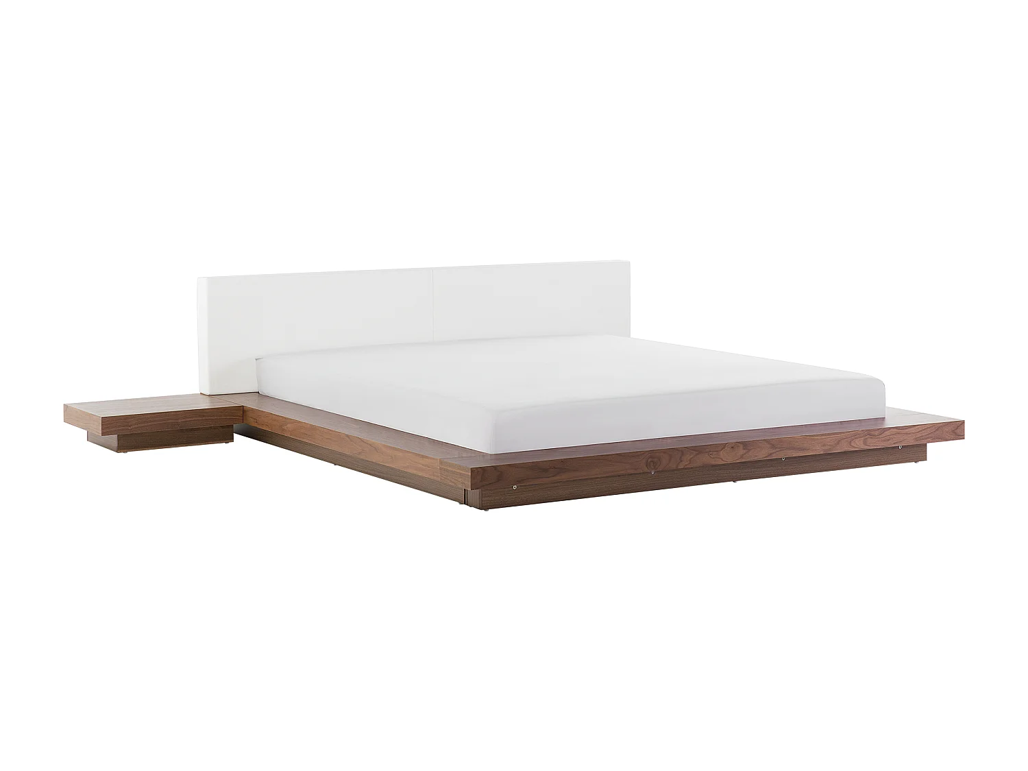 Lit avec sommier ZEN 180 x 200 cm Frêne marron