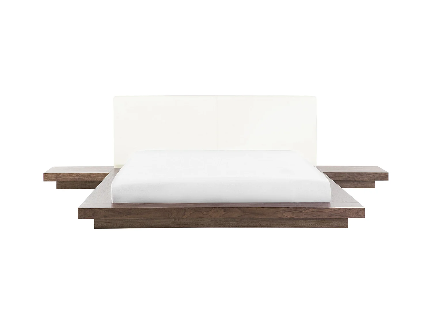 Lit avec sommier ZEN 160 x 200 cm Frêne marron