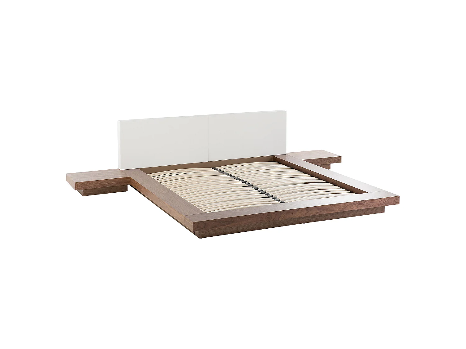 Bed ZEN 160 x 200 cm (EU King Size) Brown Ash Wood