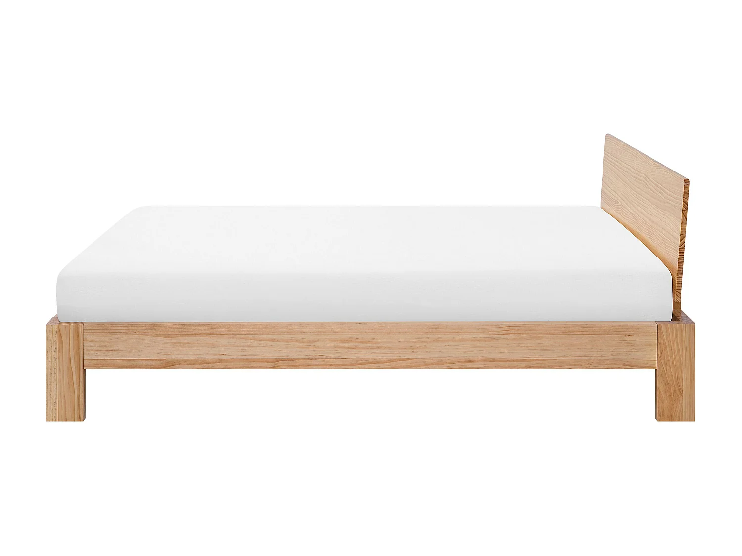 Bed Dennenhout ROYAN 140 x 200 cm Lichtbruin