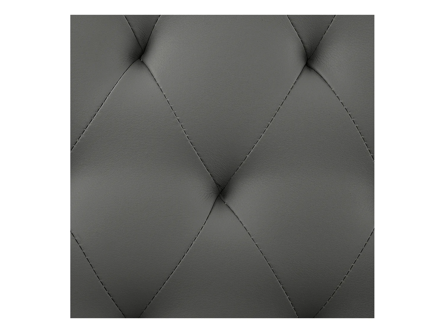 Lit avec sommier Cuir PU ESSONNE 160 x 200 cm Gris