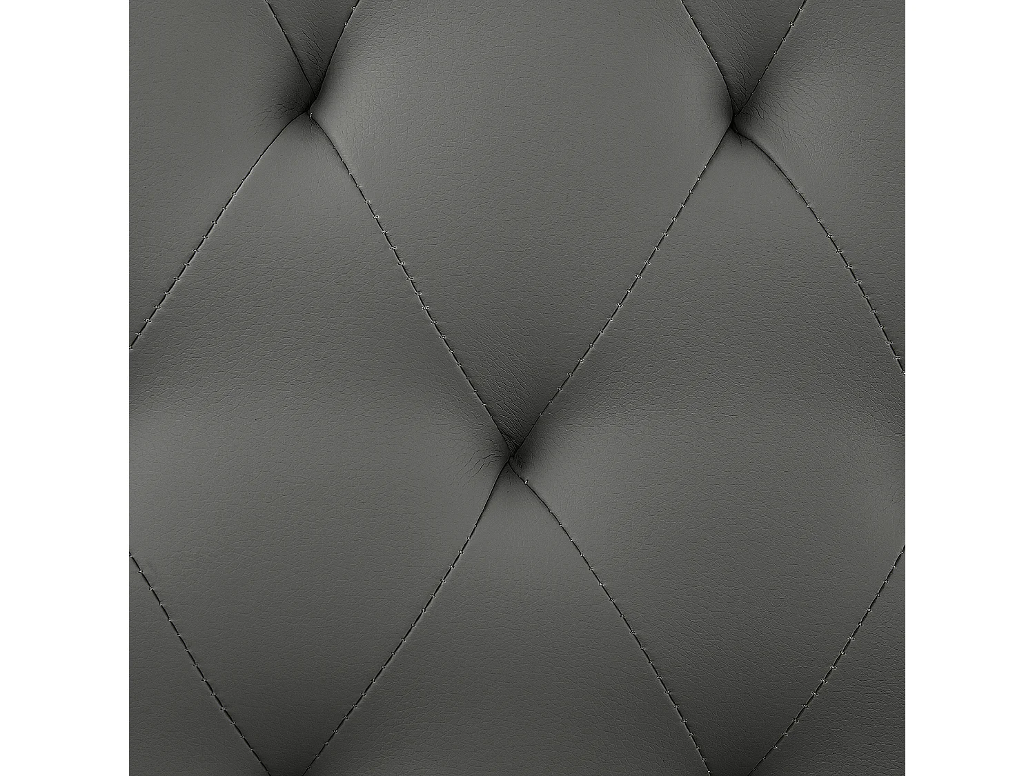 Polsterbett grau 160 x 200 cm Kunstleder Doppelbett Glamour Look Essonne