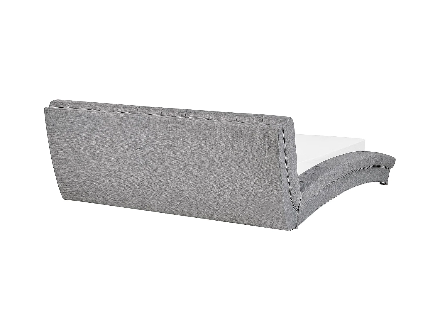 Lit avec sommier Tissu LILLE 160 x 200 cm Gris