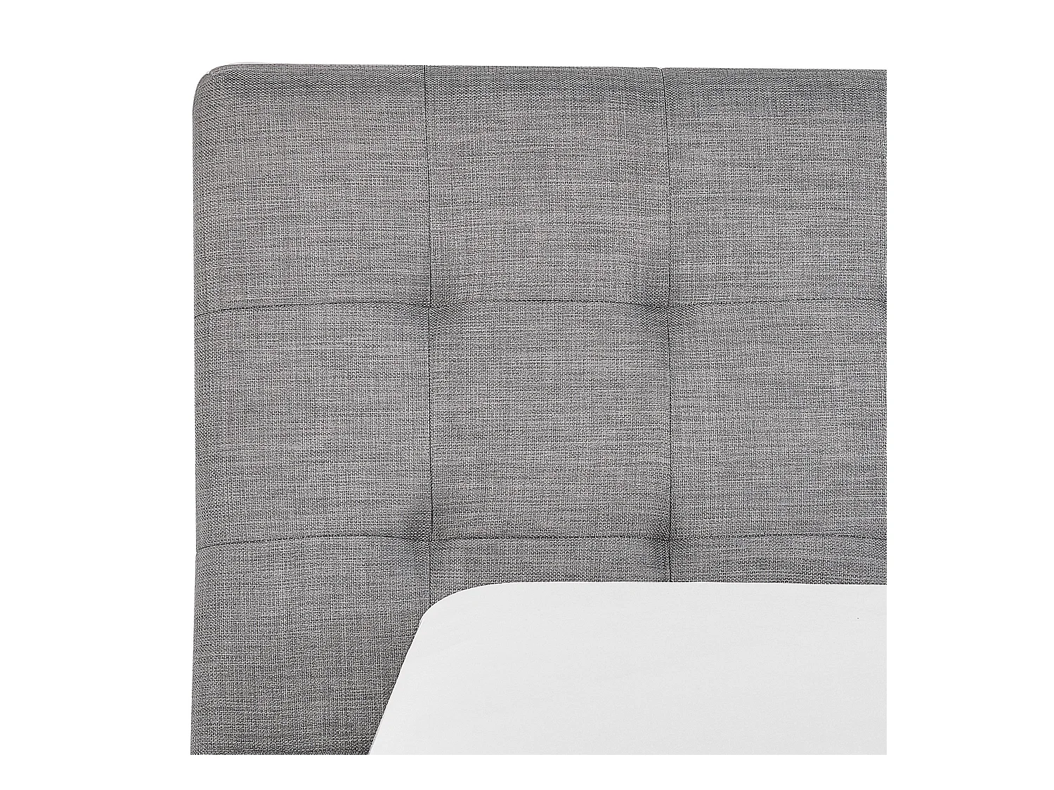 Lit avec sommier Tissu LILLE 160 x 200 cm Gris