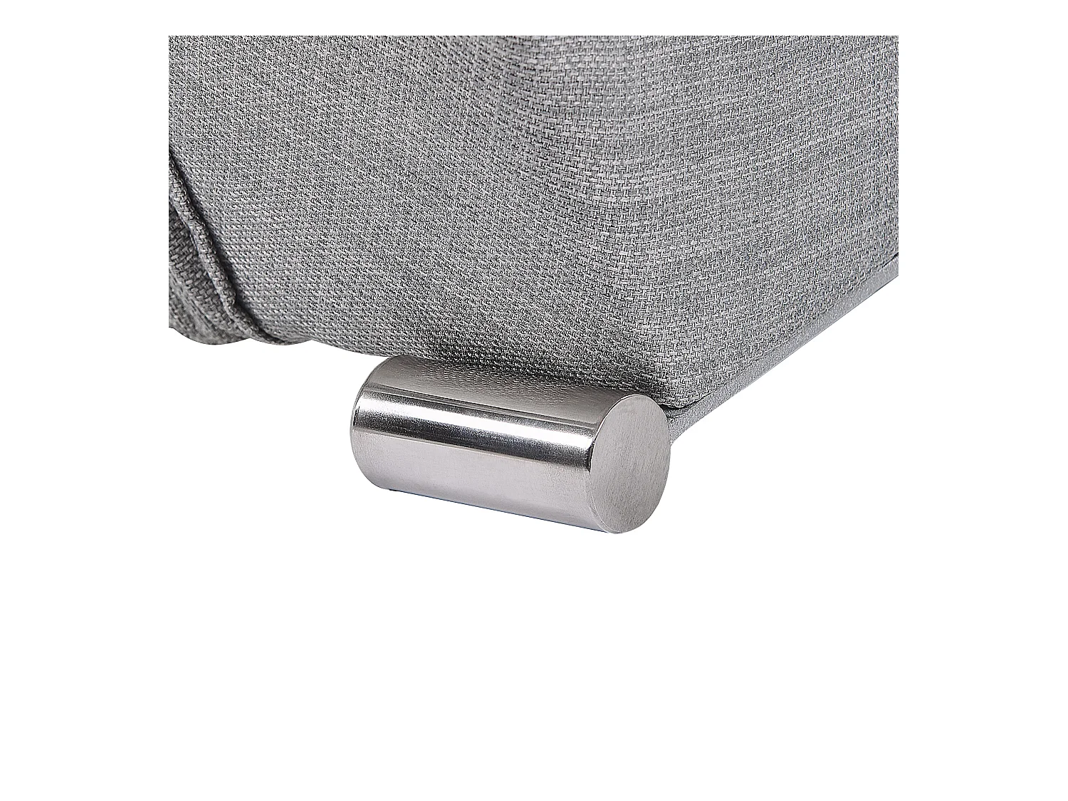 Lit avec sommier Tissu LILLE 160 x 200 cm Gris