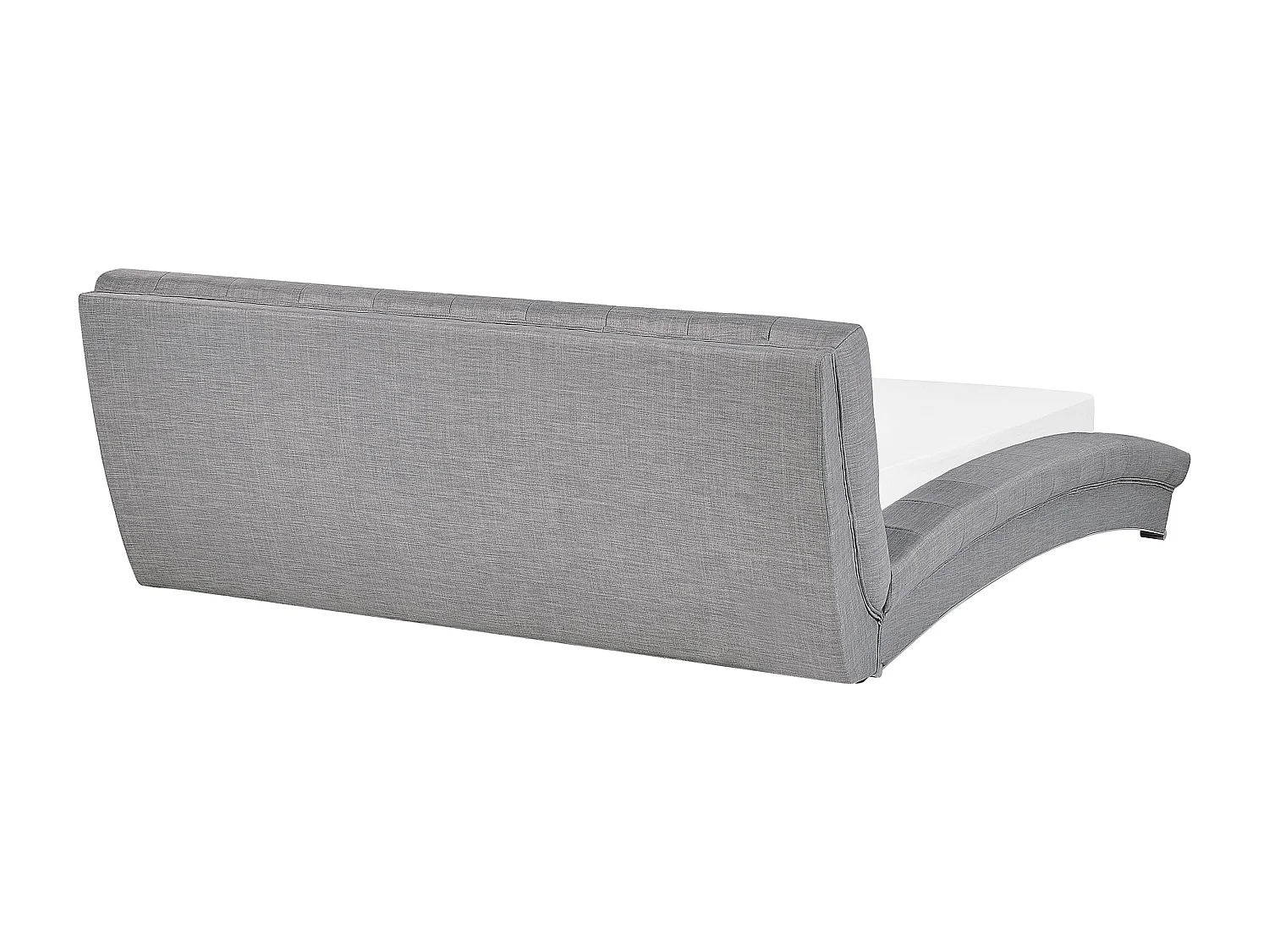 Lit avec sommier Tissu LILLE 160 x 200 cm Gris