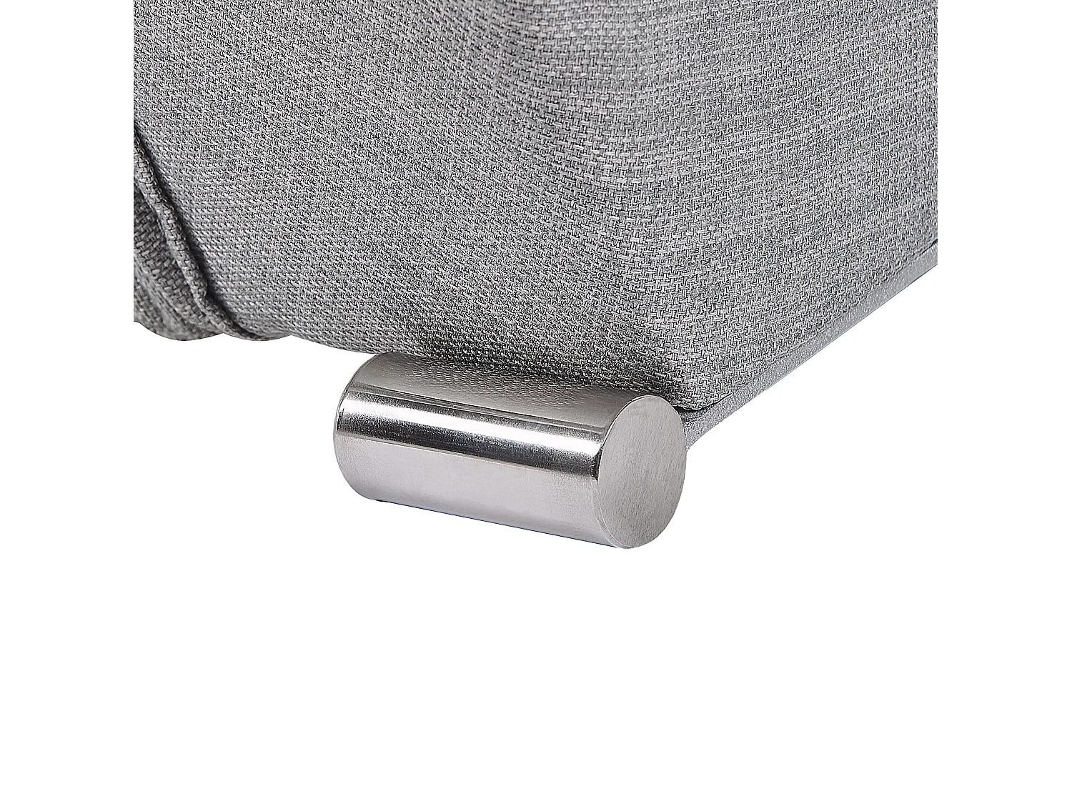 Lit avec sommier Tissu LILLE 160 x 200 cm Gris