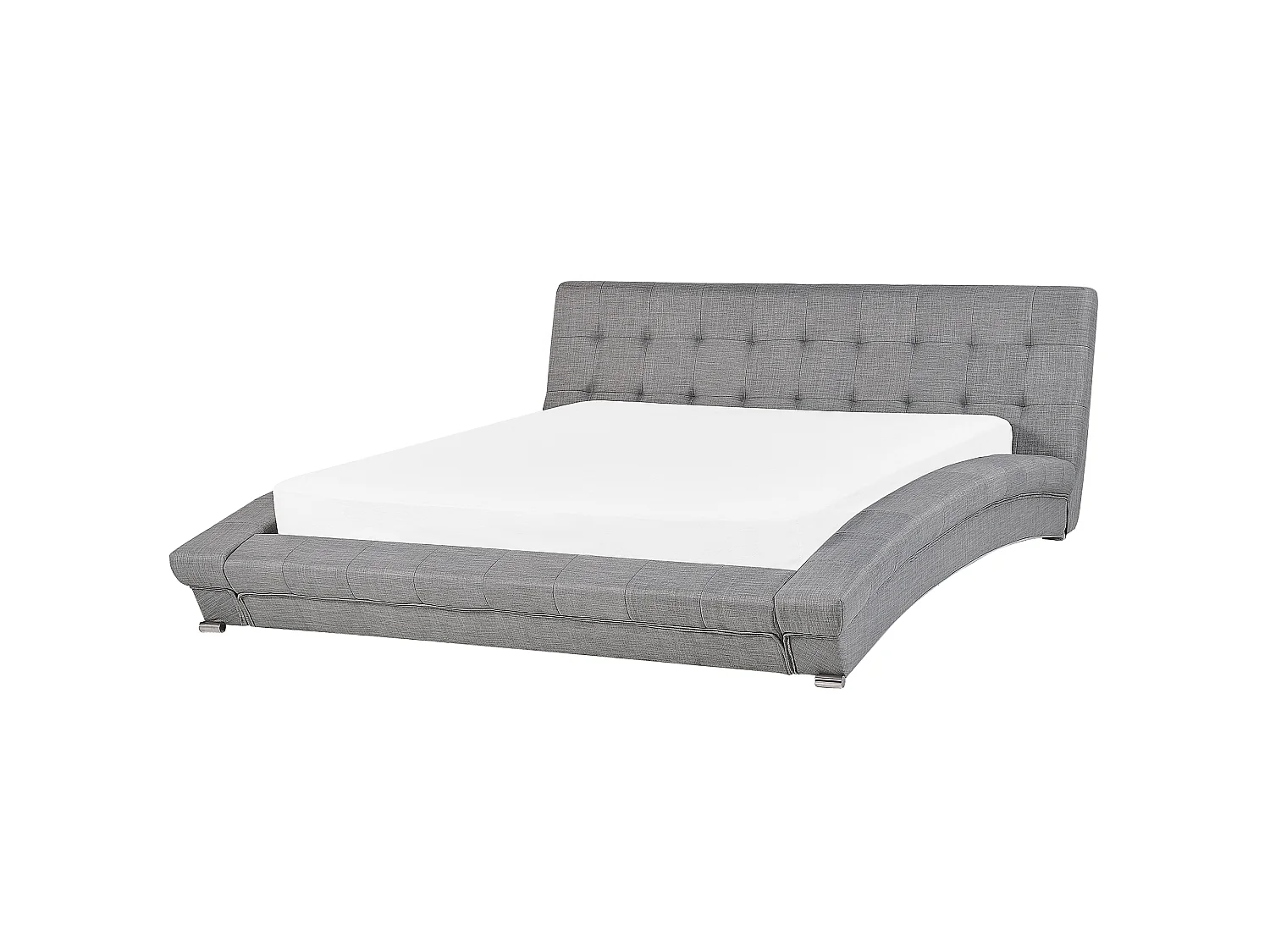 Bed Stof LILLE 160 x 200 cm Grijs
