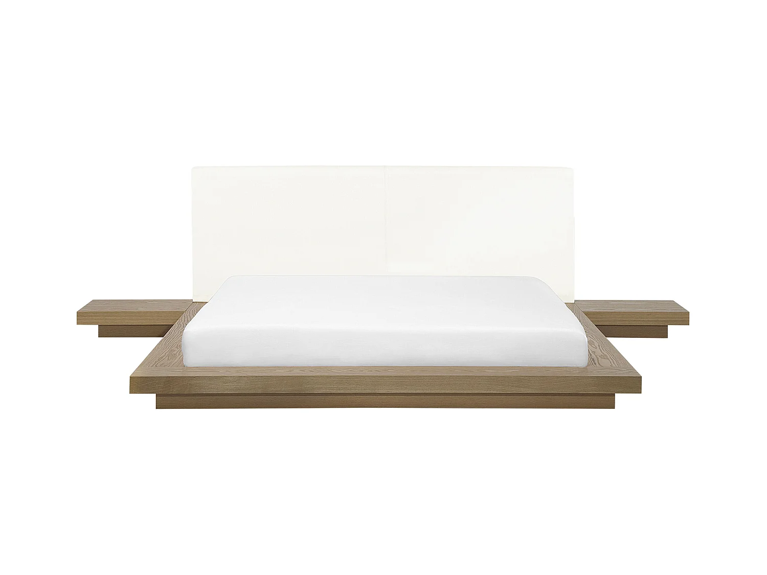 Lit avec sommier ZEN 160 x 200 cm Frêne naturel