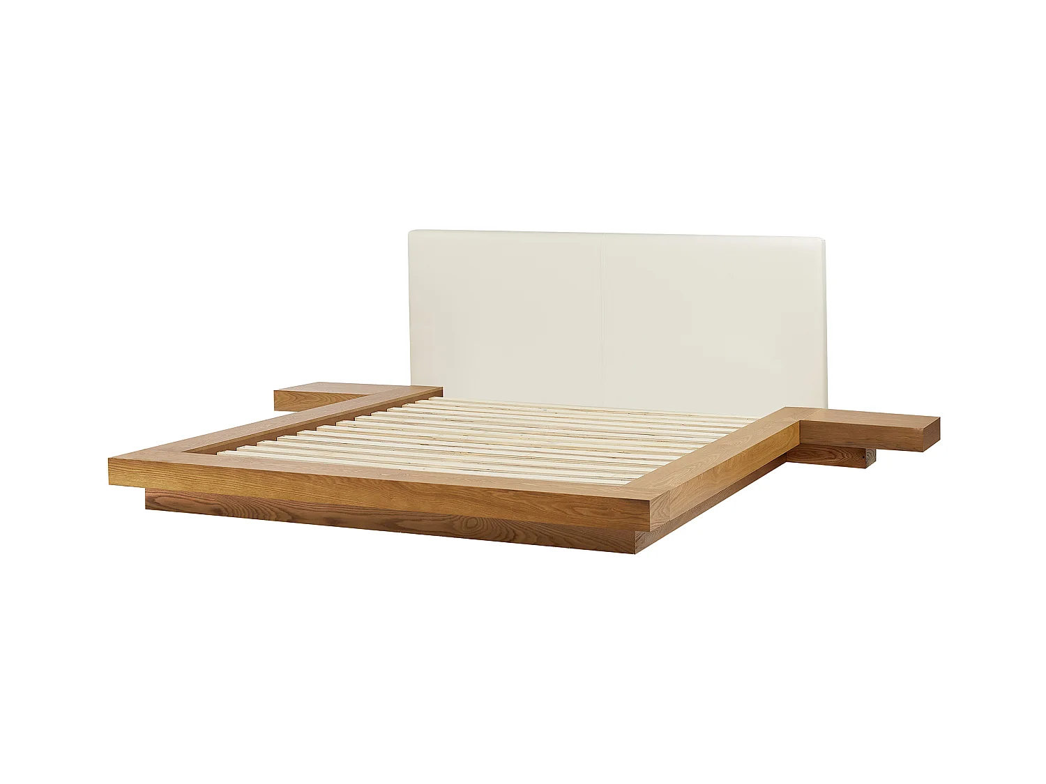 Lit avec sommier ZEN 160 x 200 cm Frêne naturel