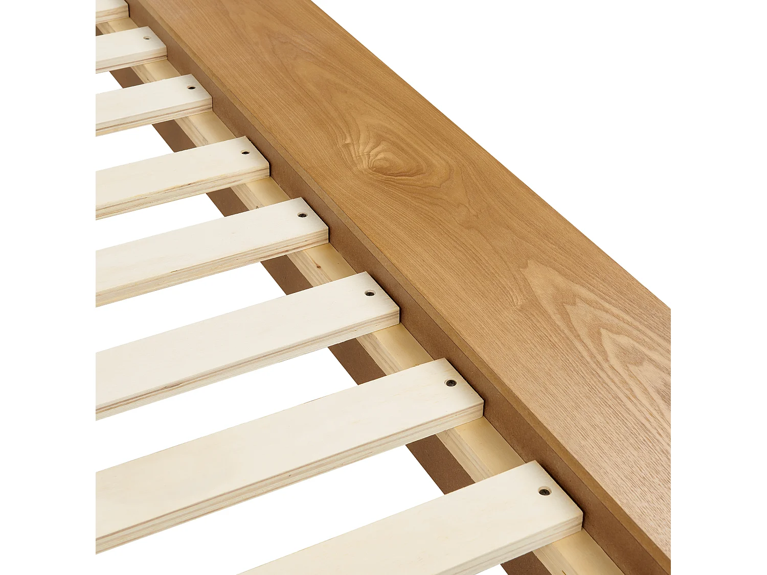 Lit avec sommier ZEN 160 x 200 cm Frêne naturel
