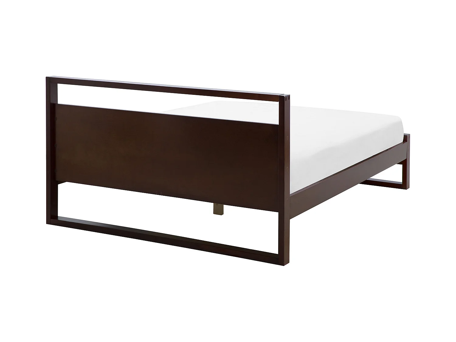 Lit avec sommier Bois de pin GIULIA 160 x 200 cm Marron foncé
