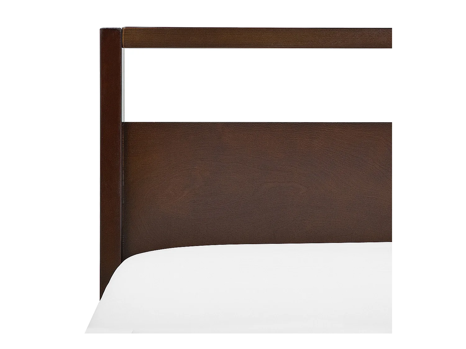 Lit avec sommier Bois de pin GIULIA 160 x 200 cm Marron foncé