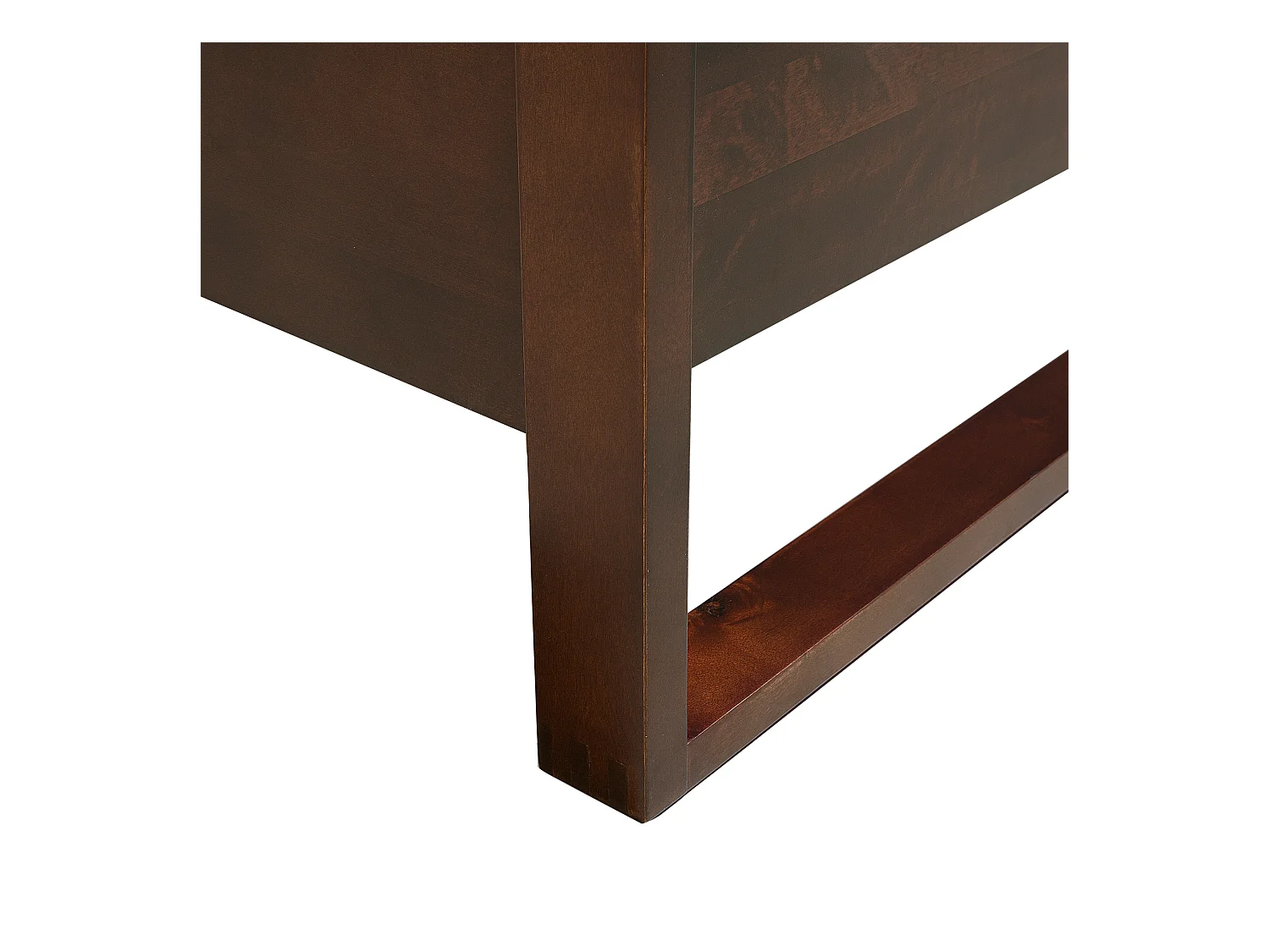 Lit avec sommier Bois de pin GIULIA 160 x 200 cm Marron foncé