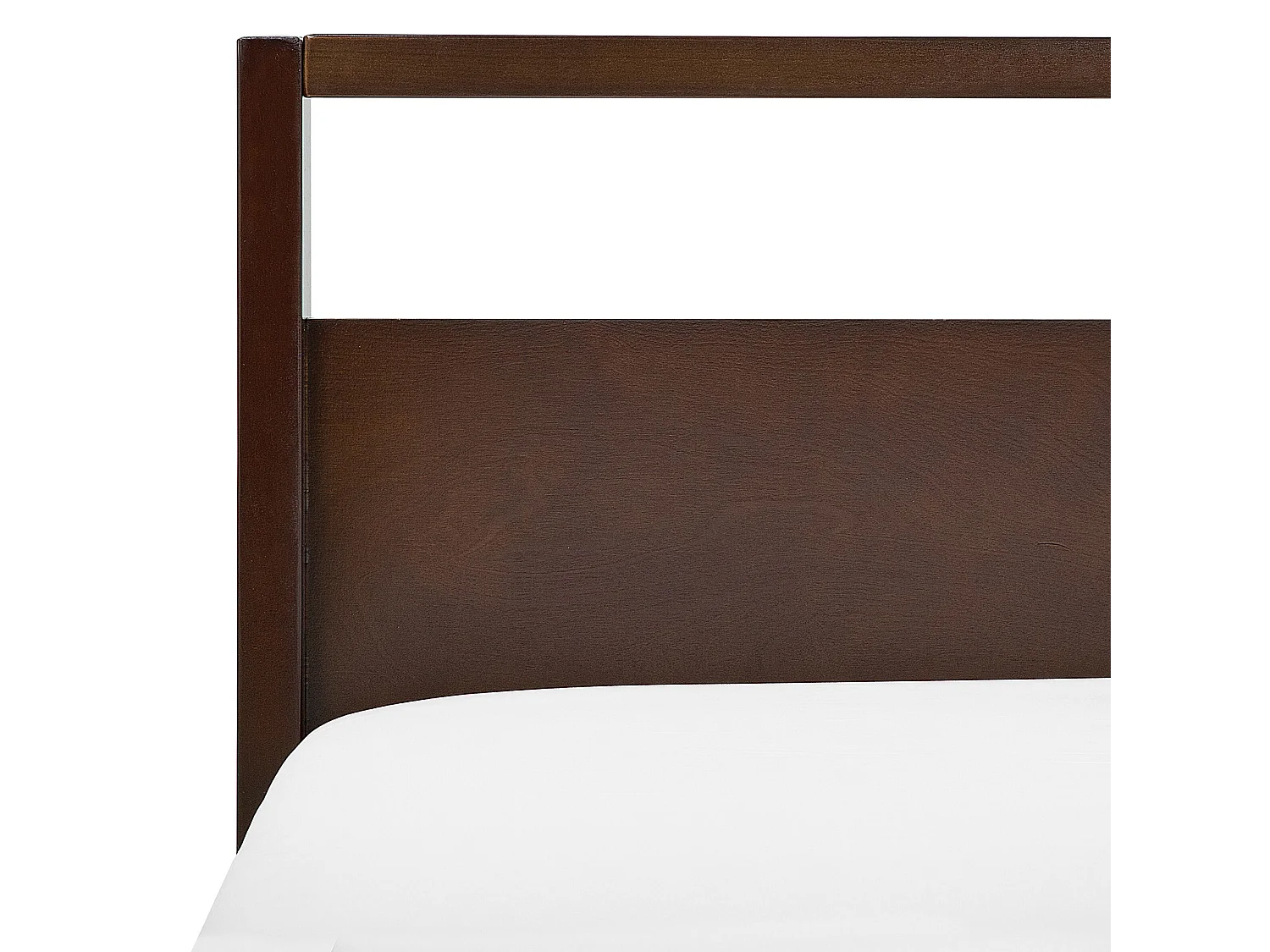 Lit avec sommier Bois de pin GIULIA 160 x 200 cm Marron foncé