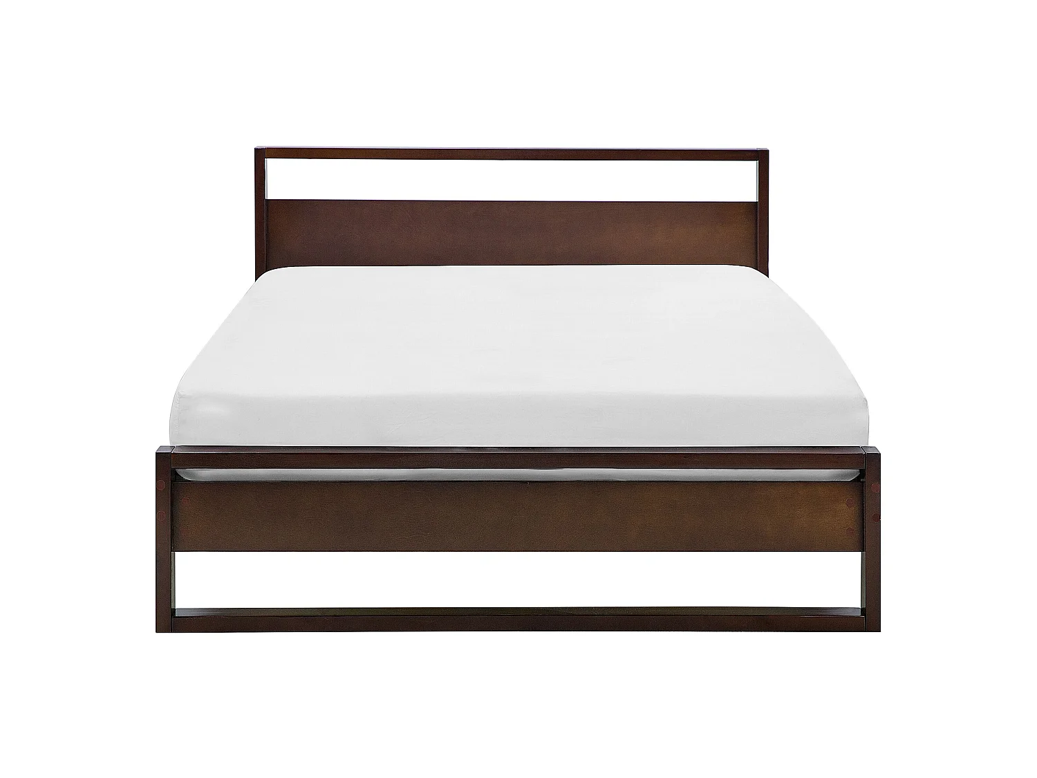 Bed Pine Wood GIULIA 160 x 200 cm (EU King Size) Dark Brown
