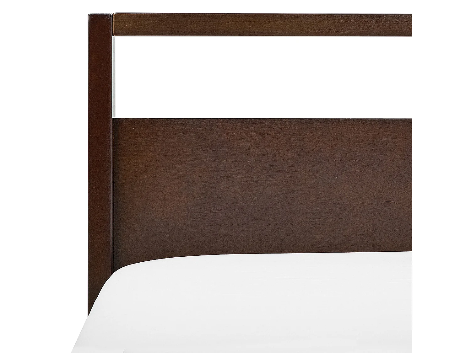 Bed Hout GIULIA 160 x 200 cm Donkere houtkleur