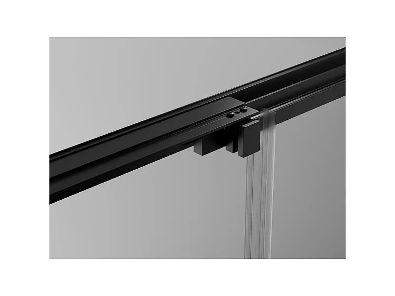 Mexen Exo Schiebeduschkabine 100 x 70 cm, transparent, schwarz - 8153-100-070-70-00