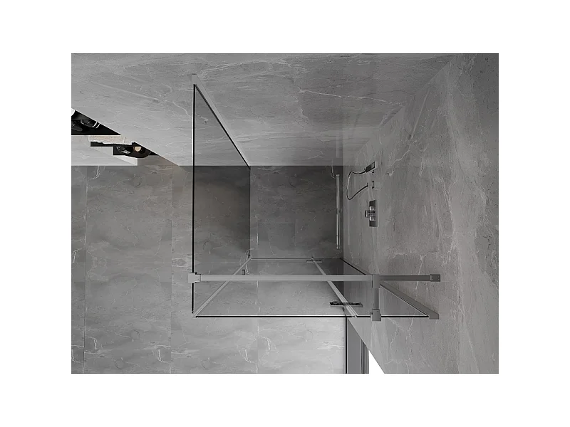 Mexen Mist-H T kabina prysznicowa uchylna prawa 90 x 90 cm, transparent, chrom - 8A5T-090-090-01-00-P