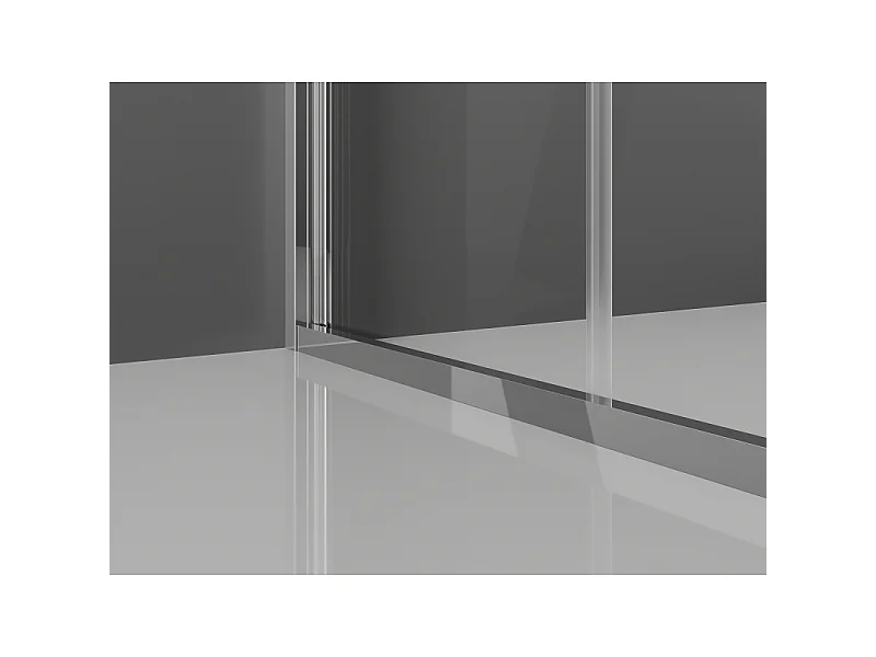 Mexen Exo opvouwbare douchecabine 120 x 110 cm, transparant, chroom - 816-120-110-01-00