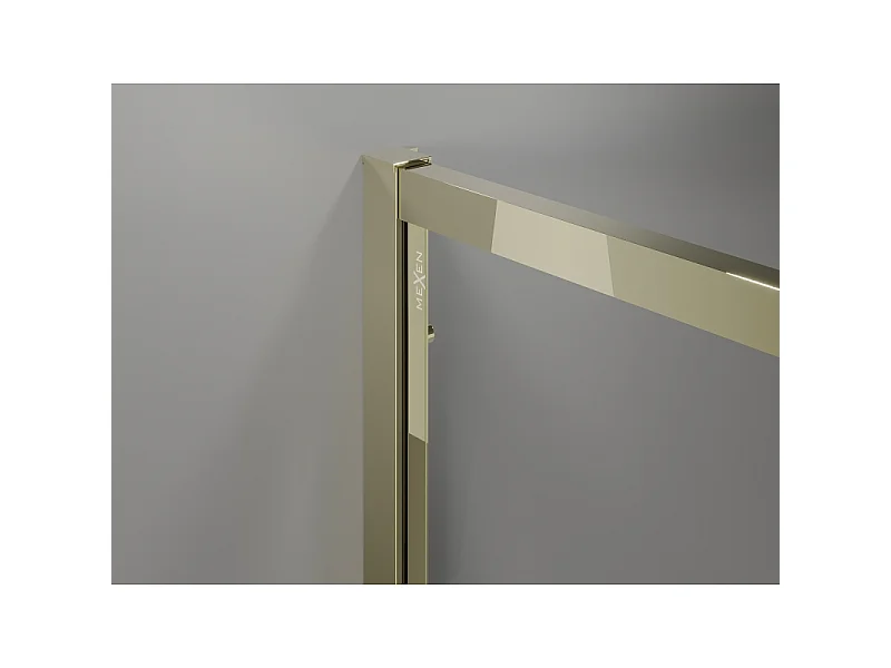 Mexen Exo Duschkabine 110 x 80 cm, transparent, gold - 819-110-080-50-00