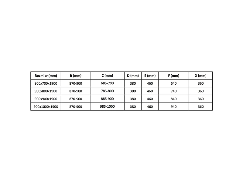 Mexen Apia schuifbare douchecabine 90 x 70 cm, transparant, zwart + Flat douchebak, wit - 840-090-070-70-00-4010B