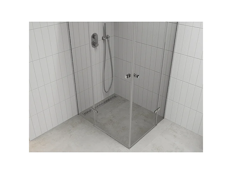 Mexen Roma Duo kabina prysznicowa uchylna 120 x 110 cm, transparent, chrom - 854-120-110-02-00