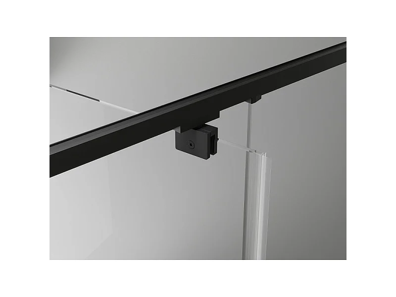 Mexen Exo-3S Duschkabine 3-seitig schwenkbar 90 x 100 cm, transparent, schwarz - 8181-090-100-70-00-3S