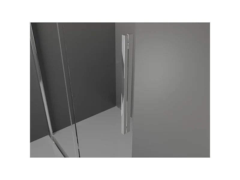 Mexen Velar drsna tuš kabina 150 x 85 cm, mat, krom - 871-150-085-31-01