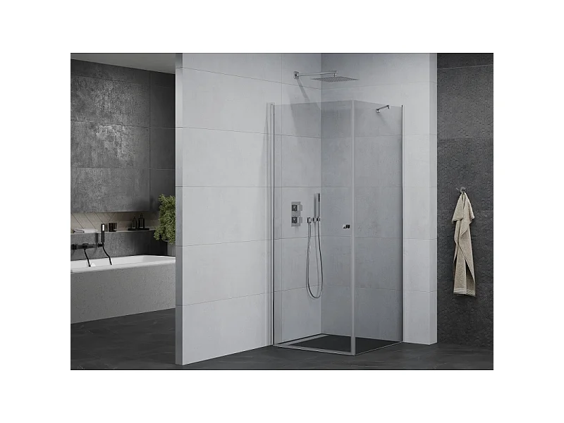 Mexen Pretoria cabine de douche pivotante 90 x 90 cm, transparent, chromé - 852-090-090-01-00