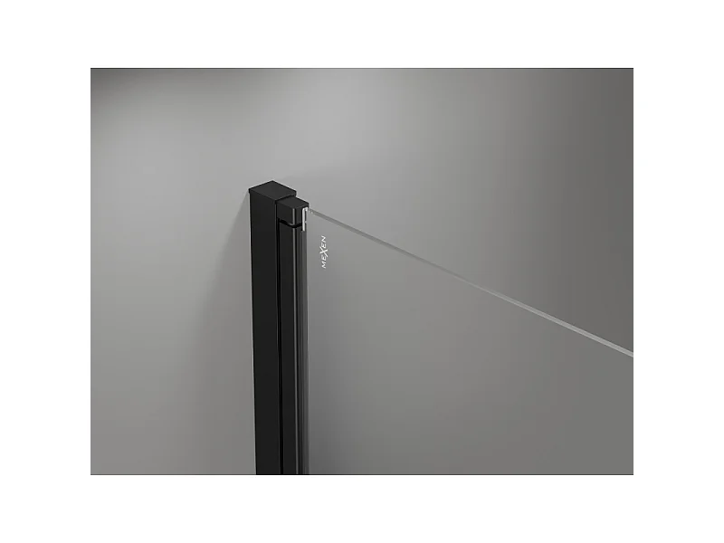 Mexen Mist-F Duo cabine de duche dobrável direita 75 x 120 cm, moldura preta, preto - 8A6-075L-120P-70-70