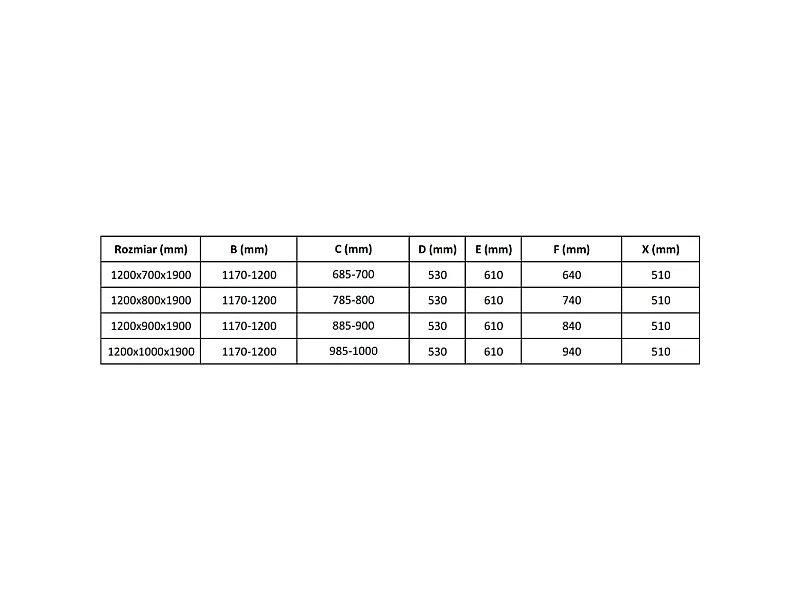 Mexen Apia skydedør brusekabine 120 x 90 cm, transparent, sort + Rio brusekar - 840-120-090-70-00-4510