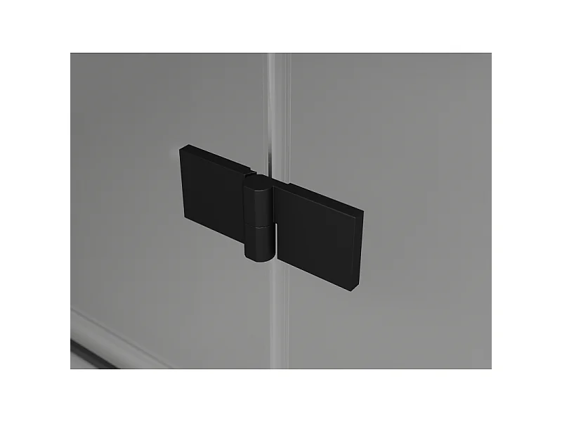 Mexen Lunar T rechts openende douchecabine 90 x 110 cm, transparant, zwart - 834T-090-110-70-00-P