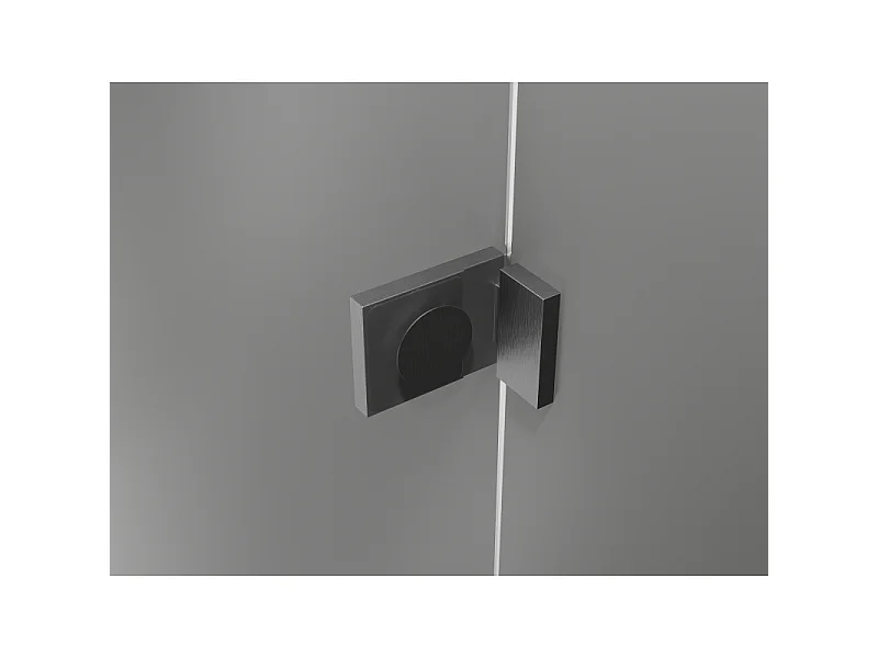 Mexen Lunar panel de ducha de 1 hoja 60 x 150 cm, transparente, gris arma cepillado - 897-060-000-66-00