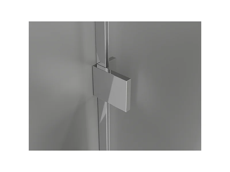 Mexen Lunar pare-douche à 2 volets droit 120 x 150 cm, transparent, chromé - 897-120-100-01-00-P