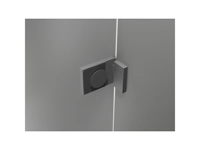 Mexen Lunar 2-fløjet badekarsstativ venstre 140 x 150 cm, transparent, gun metal - 897-140-100-95-00-L