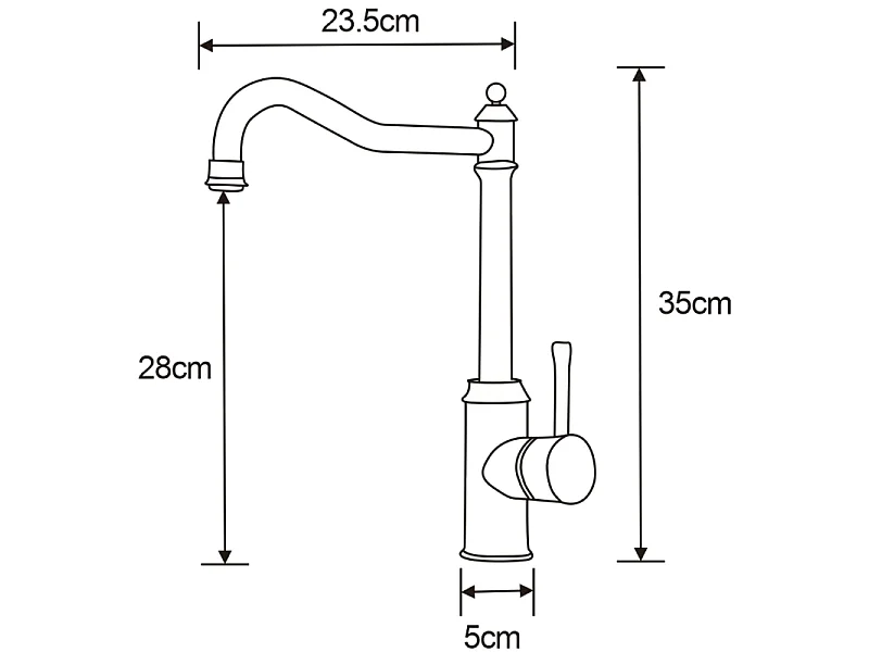 Mexen Inu robinet de cuisine, inox - 672200-99