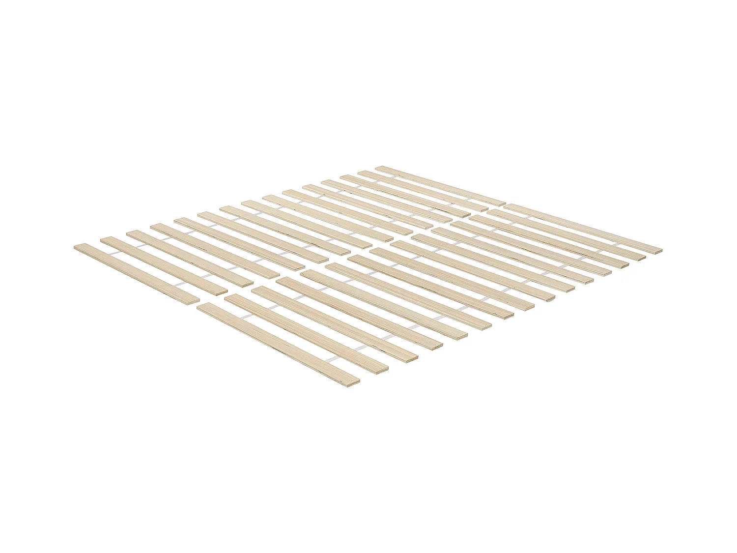 Lit avec sommier Bois de pin CARNAC 160 x 200 cm Marron clair