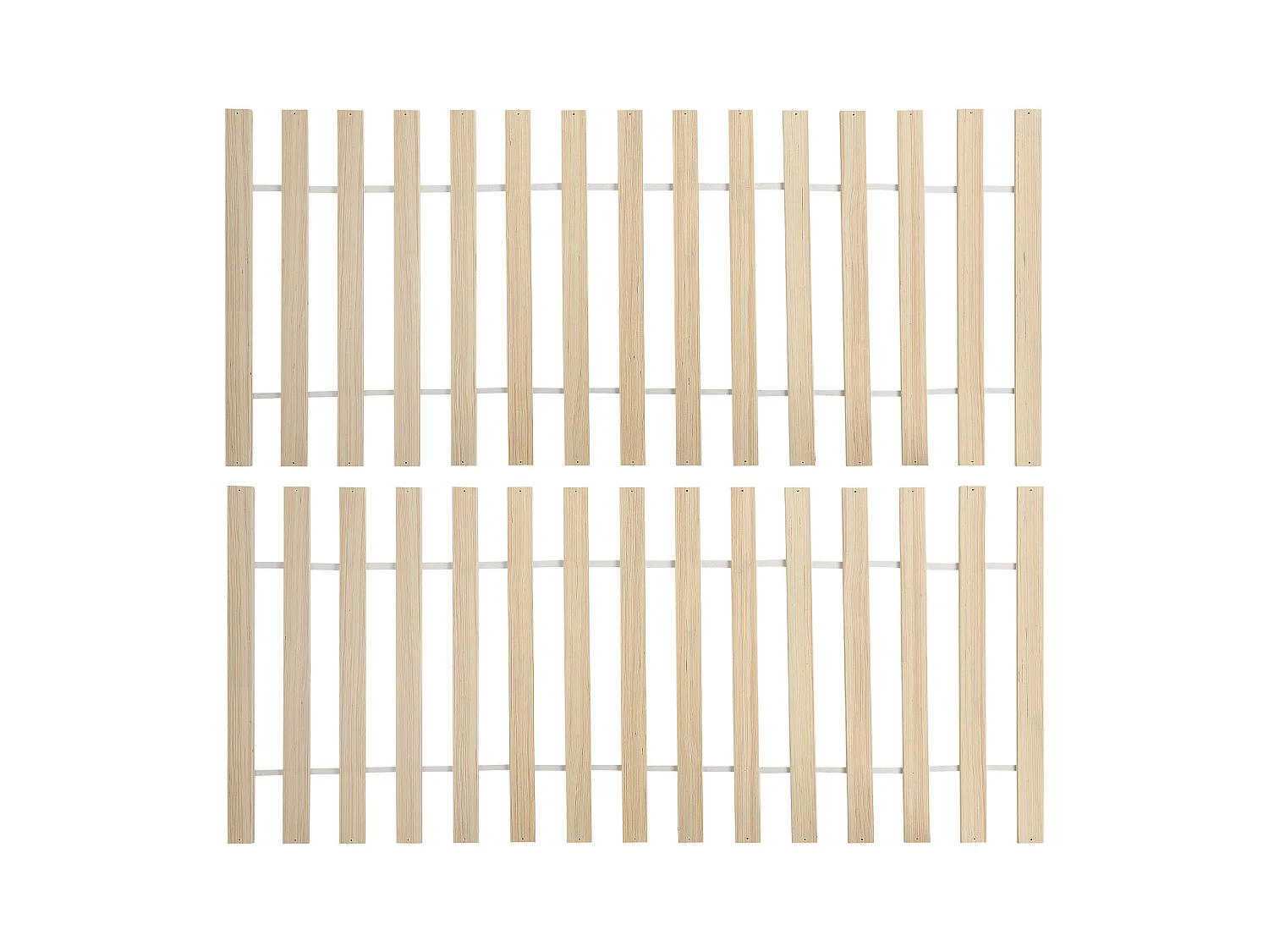 Lit avec sommier Bois de pin CARNAC 160 x 200 cm Marron clair