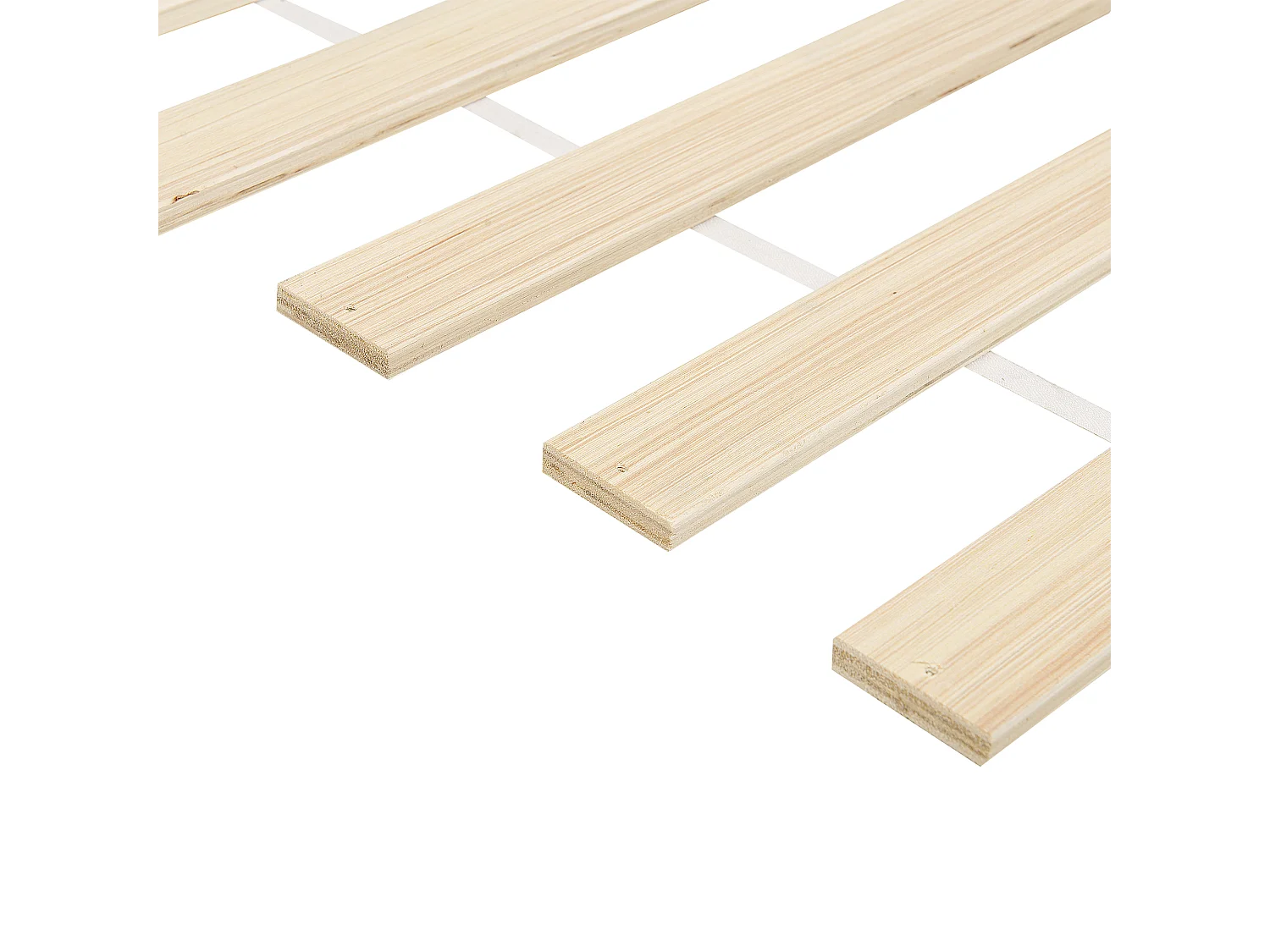 Lit avec sommier Bois de pin CARNAC 160 x 200 cm Marron clair