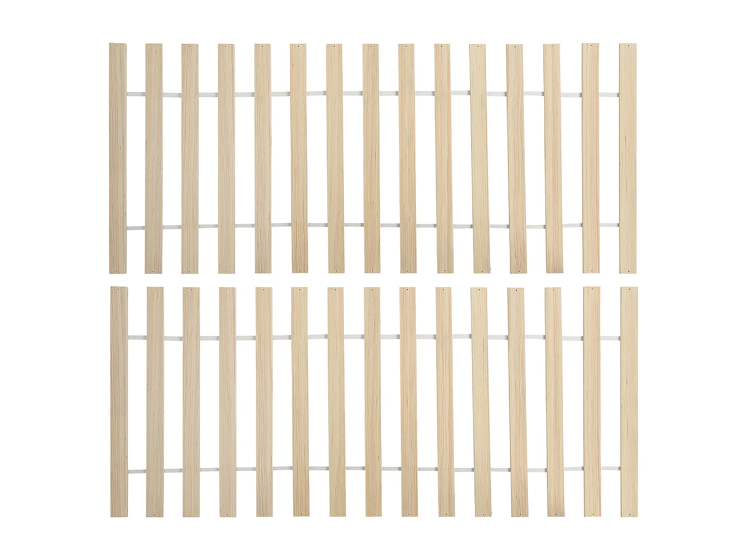 Lit avec sommier Bois de pin CARNAC 160 x 200 cm Marron clair